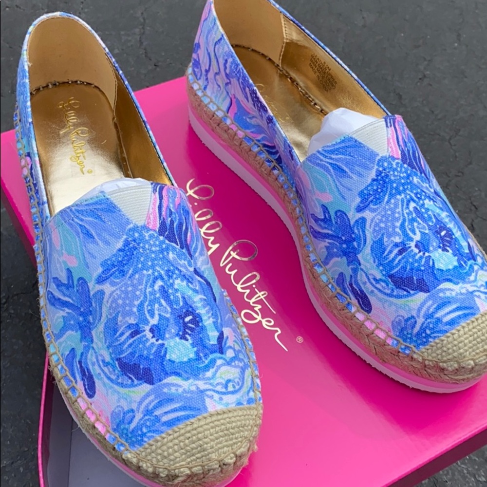 NIB Lilly Pulitzer marlo espadrille 8.5 - Picture 2 of 5